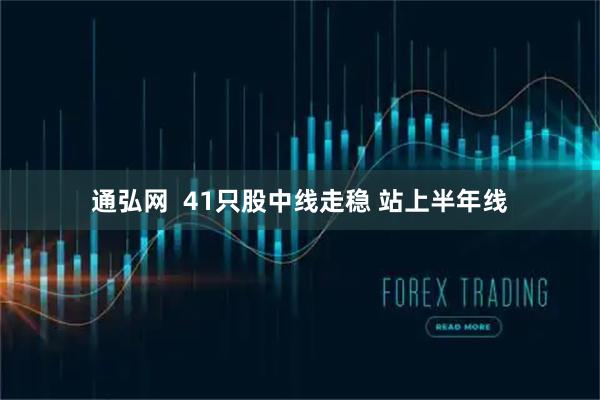 通弘网  41只股中线走稳 站上半年线