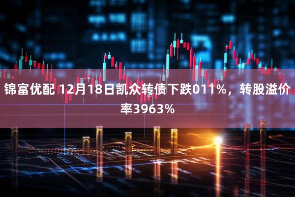 锦富优配 12月18日凯众转债下跌011%，转股溢价率3963%